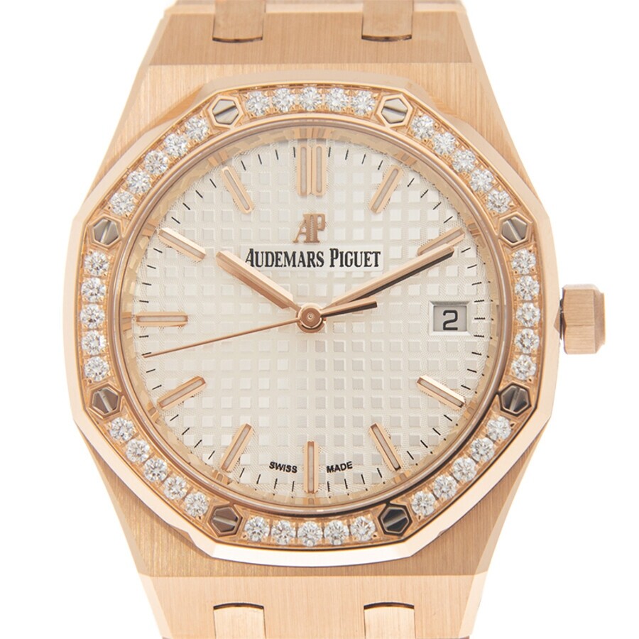 오데마피게 Audemars Piguet Royal Oak Automatic Diamond White Dial Ladies Watch 77351ORZZ1261OR01 Met