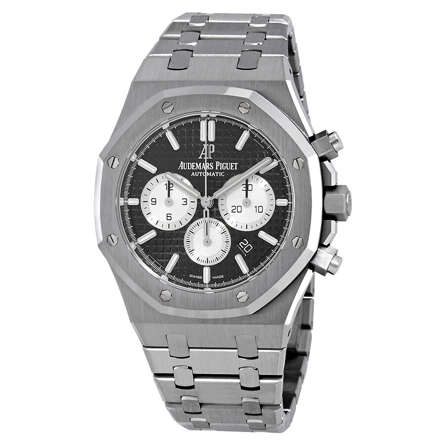 [해외] 오데마피게 Audemars Piguet Royal Oak Black Dial Automatic Mens Chronograph Watch 26331ST.OO.1220ST.0