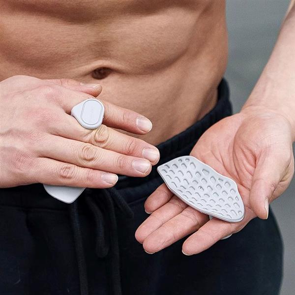 손가락 피트니스 팜 가드 인체 공학적 마름모 미끄럼 그레이