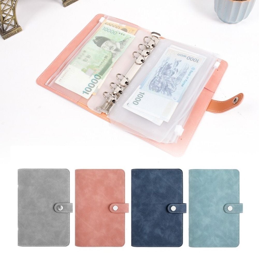 [오늘출발] (당일발송) 현금 지퍼 현금다이어리 현금생활 가죽 잔솔 생활 바인더 다이어리 지갑 저축