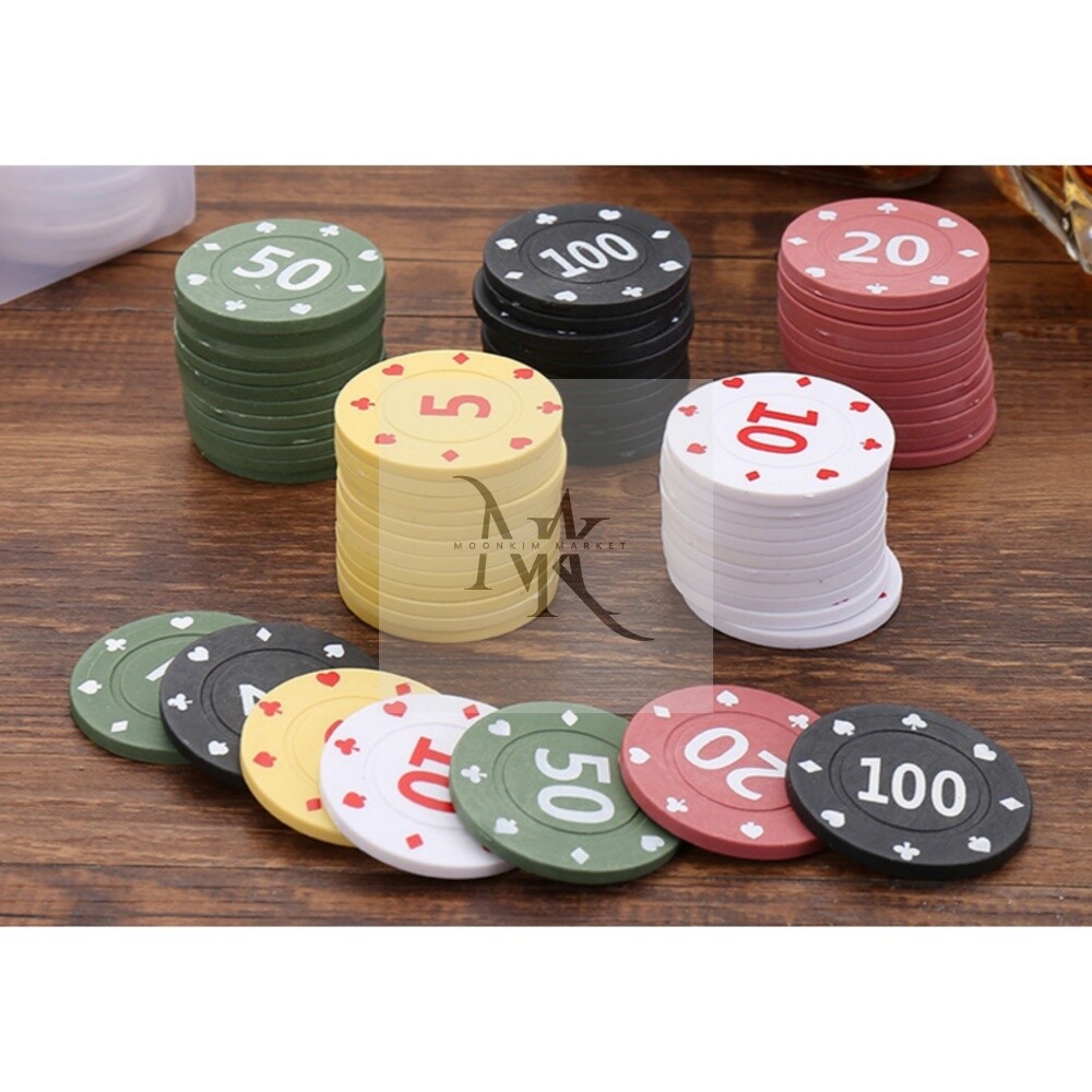 [오늘출발] 문킴마켓 문킴마켓 숫자형 포커칩 100P 카지노숫자칩세트 숫자칩 숫자칩세트 포카칩