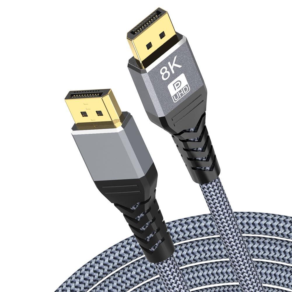 RujCLOUD 클라우드 DELL Pro 22 24 27 32 34 플러스 모니터용 디스플레이 포트 케이블 데스크탑 HDTV 디