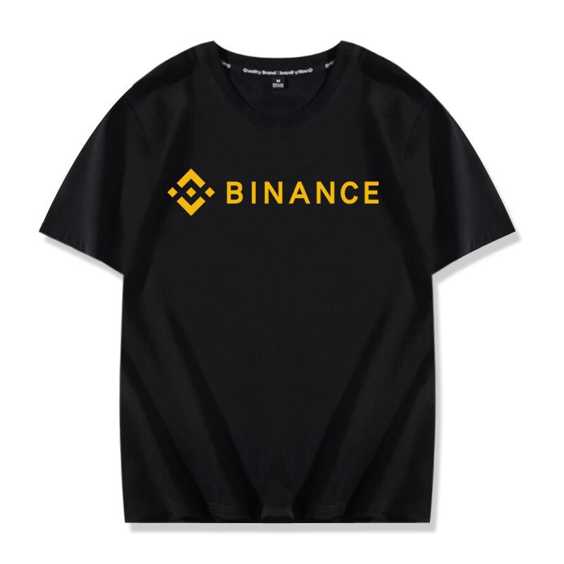 바이낸스 반팔 티셔츠 반팔티 Binance 암호화폐 가상화폐 거래소 비트코인 투자자 기념