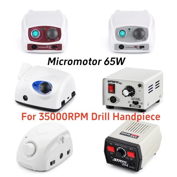 [오늘출발] 강력한 210 마라톤 파워 컨트롤 박스 65W 전기 네일 드릴 페달 장비 (마이크로모터 핸드피스 매니큐어 페디
