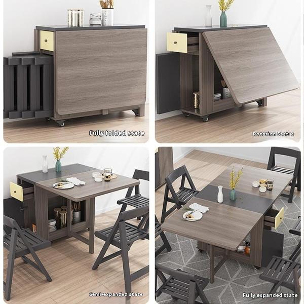 6인용식탁 원목테이블 세트 접이식 식탁 6개 의자 빈티지 사각형 이탈리아 심플 북유럽 메사스 Y 시알라스