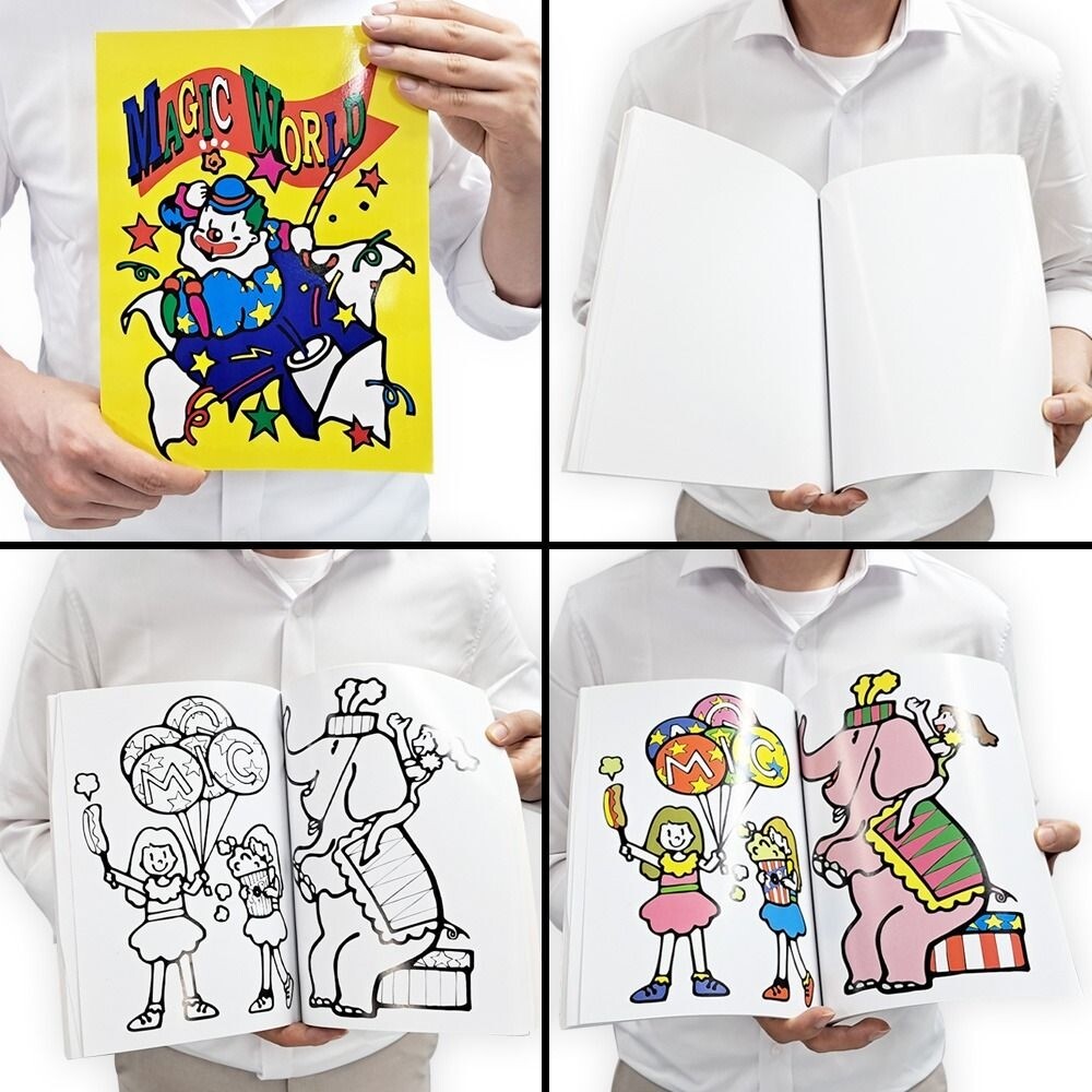제이엘 삐에로 컬러링북 대 마술/공연/놀이/배우기/세트/소품/마술쇼/도구/아이템/연습/완구/장난감/준비물