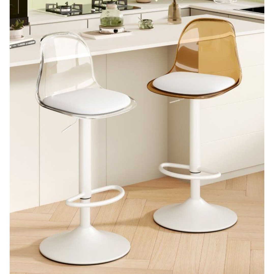 [오늘출발] [해외] 회전 체어 바체어 칼라 등뱓이 미니- 골드 다리 다이닝 바텐 투명 라운지 홈바스툴