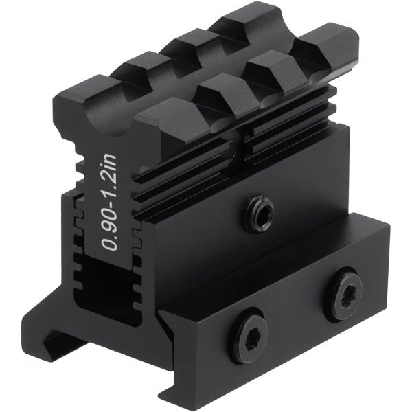 포커헌터 장착 베이스 확장 레일 1.6인치40mm 길이 3개 슬롯 라이저 마운트 0.8인치20mm 위버피카티니 하이