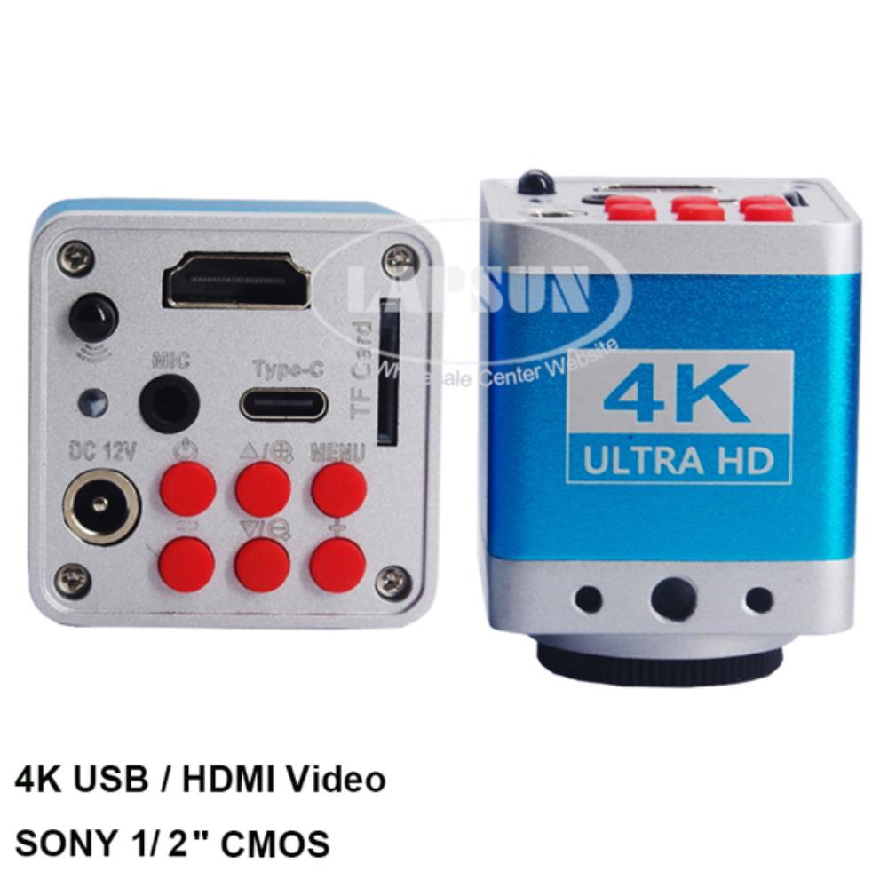 [오늘출발] Lapsun 산업용 현미경 연구실 카메라 동기 비디오 출력 TF 카드 슬롯 미니 1080P IMX307 12 인치 4K HDMI U