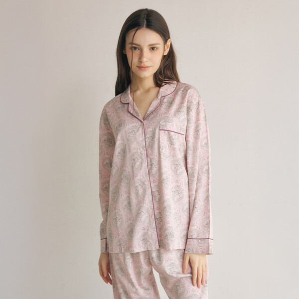 바풀 (현대Hmall)바풀 LL5052-31 여성잠옷 면모달 파자마 여성 잠옷 상하 세트