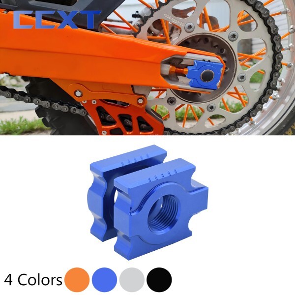[오늘출발] 20mm CNC 알루미늄 후방 체인 조절기 액슬 블록 KTM 125-530cc SX 2008-2021 Universal