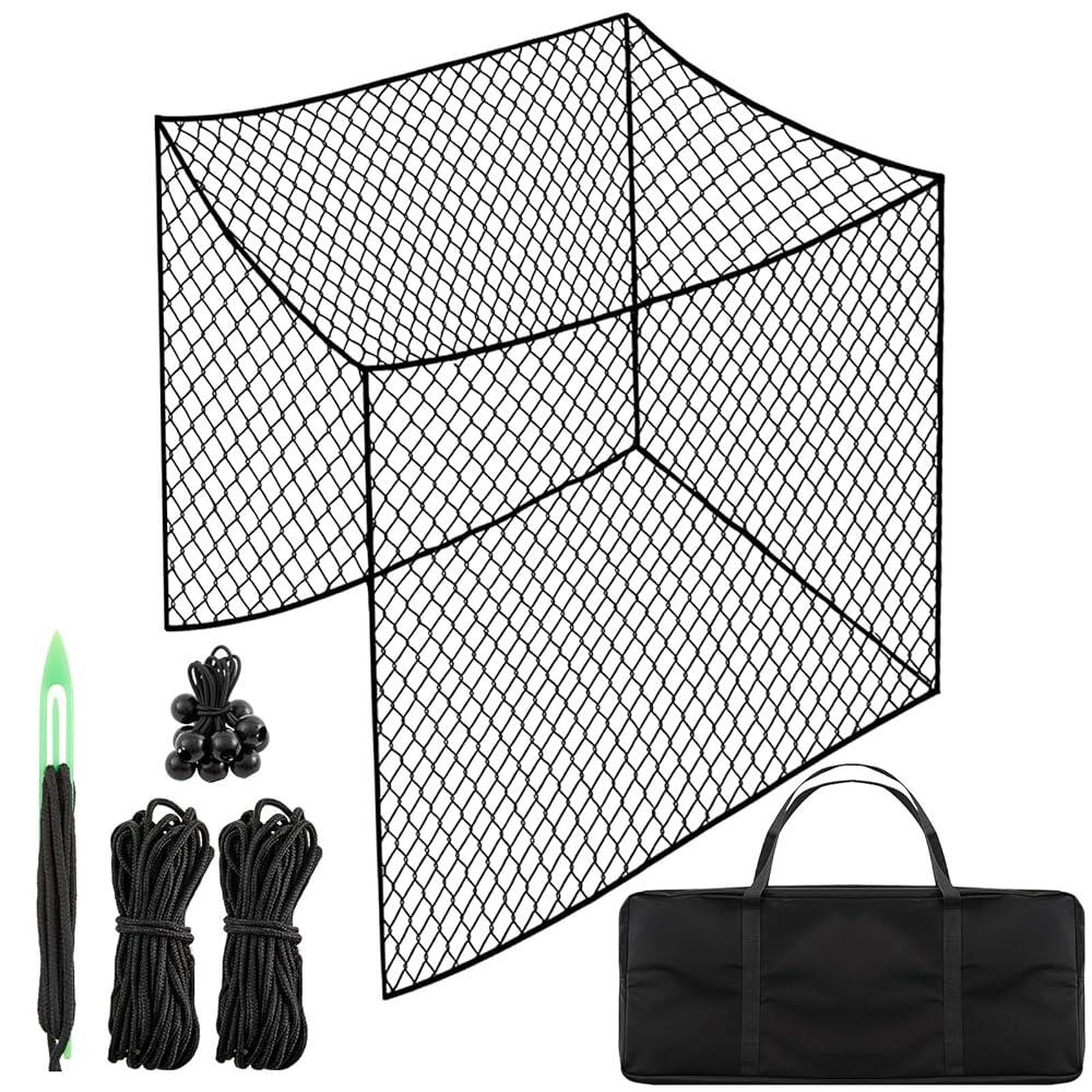 Soulchen 3m10피트 골프 배팅 케이지 그물 연습 히팅 네트 스프링 스냅 12개 보관 가방 1개 클립 4개