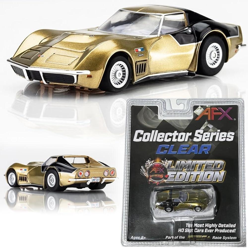AFX 22093 Mega-G+ 1969 AstroVette LMP12 HO 슬롯 카 한정판 골드/블랙