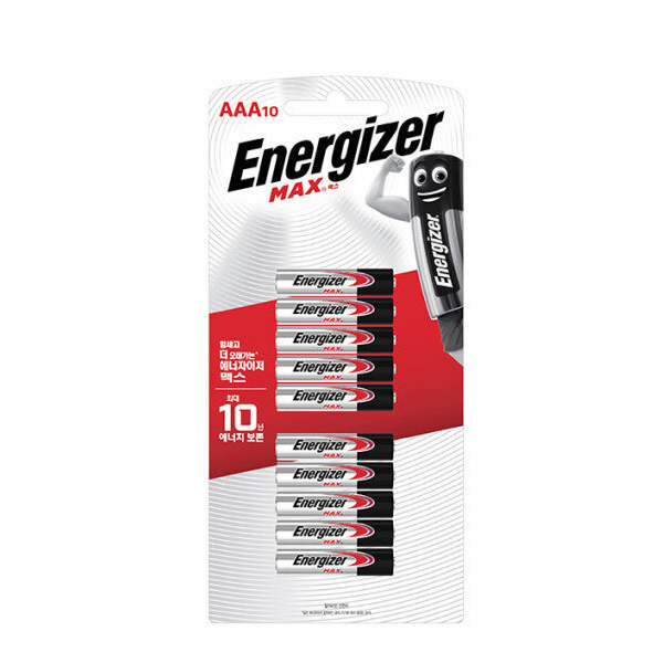 [오늘출발] 에너자이저 알카라인 맥스 건전지 AAA10(10입)