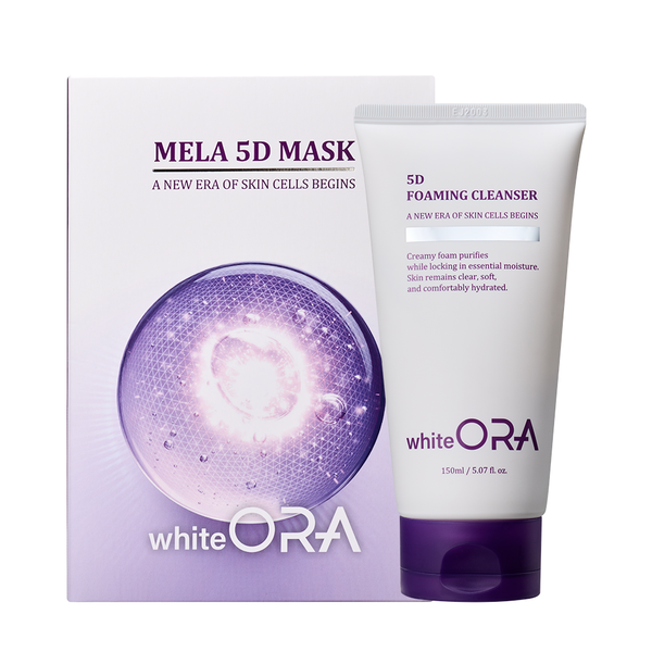 화이테오라 멜라 5D 마스크 기획세트 5개입)+5D 포밍 클렌저 150ml