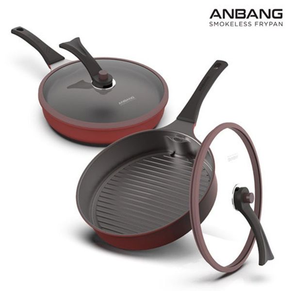 (NS홈쇼핑)안방 후레쉬팬(그릴팬+생선팬+유리뚜껑X2+손잡이X2)35615078