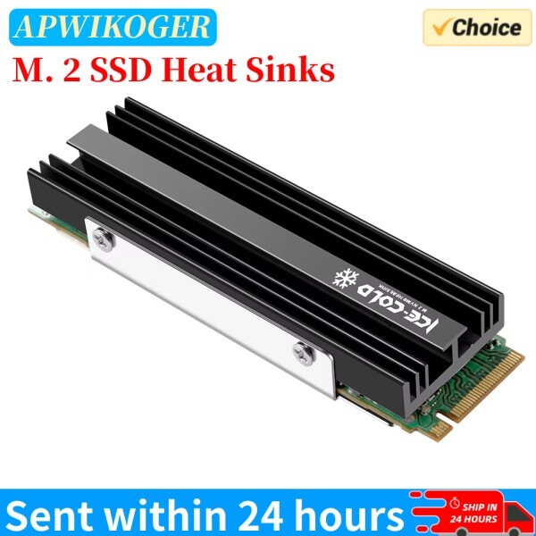 [오늘출발] 솔리드 스테이트 디스크 드라이브 라디에이터 쿨러 M.2 NGFF NVME 2280 SSD 방열판 알루미늄 합금 (PS5 데