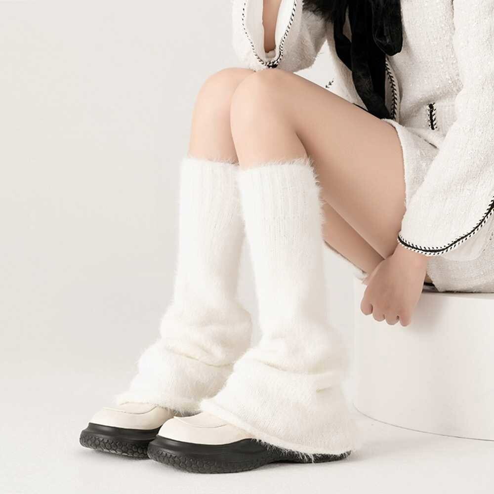 [오늘출발] 흰색 롱 방한 보온 프 겨울 이즈 종아리 골프레그워머 발토시