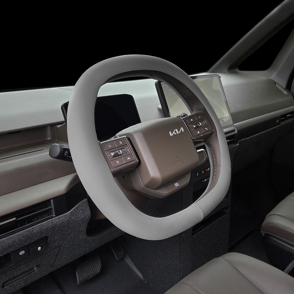 [오늘출발] 기아 더 뉴 쏘렌토 26년형 (MQ4) 자동차 논슬립 열선 가죽 더블 D컷 핸들커버