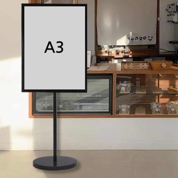 개폐식 DB05OP32 스텐딩 POP꽂이 A3 은색 야외메뉴판 사인스탠드