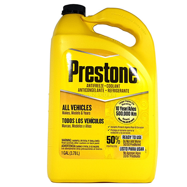 메온셀 프레스톤 롱라이프 보충용 부동액 3.8L 전차종 냉각수