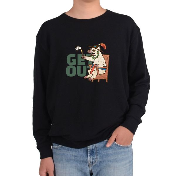 (알티피아)기모맨투맨 사또 겟아웃 판사 강아지그림 전색상 사이즈