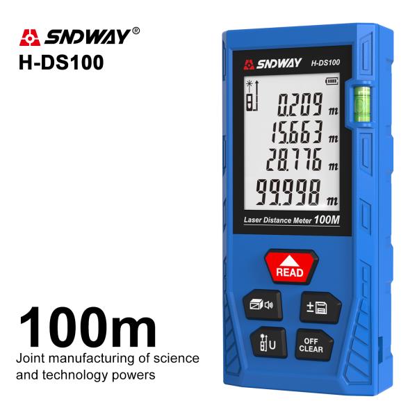 SNDWAY  레이저 거리 측정기 룰렛 Trena 측정 테이프 도구 40M 100M