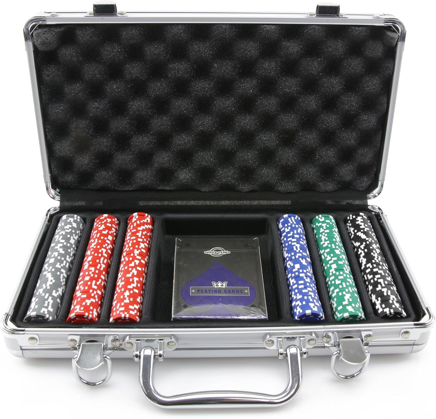 [오늘출발] 여행용 포커 칩 세트 300 피스 2g 미니 카지노 게임 보드 게임.