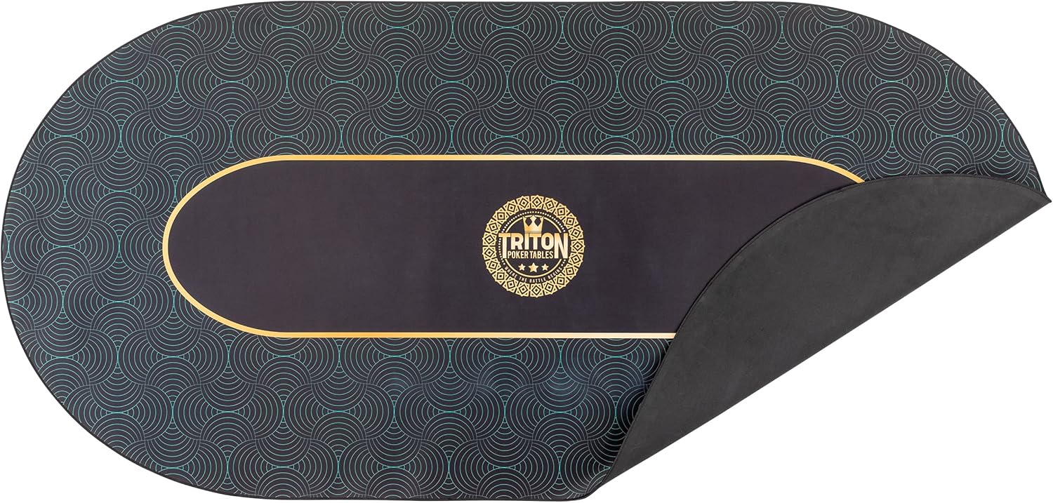 [오늘출발] 트리톤 프리미엄 휴대용 포커 테이블 매트 10인용 블루 - 지퍼가 달린