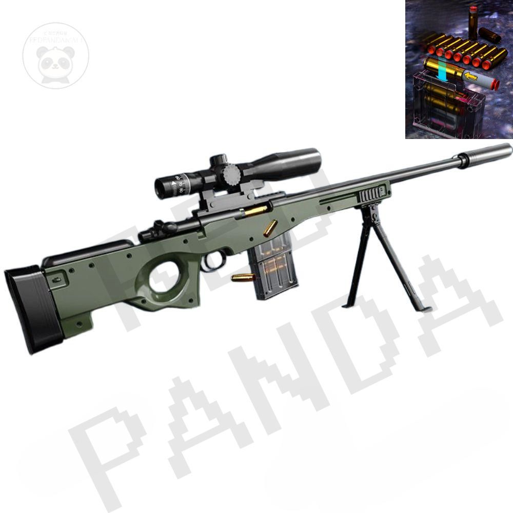 탄피 배출 에어 소프트탄 저격총 스나 4. 98K 차이나 레드 130CM (더블) 소프트탄 180개 + 포탄 36발 + 표