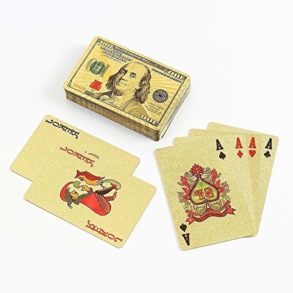 고품질 포커 카드 골드 훌라 블랙잭 카지노 홀덤 코팅 마술 놀이 홀덤 원카