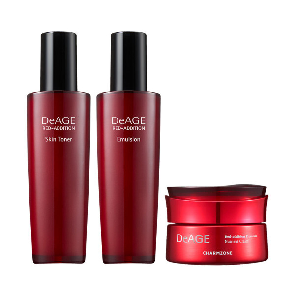 [오늘출발] 참존 참존 디에이지 레드 에디션 3종 기초세트 스킨 120ml + 에멀전 120ml + 크림 50ml (단품)
