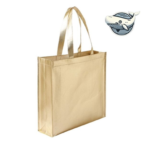 세련된 골드 부직포 선물가방 고급스러운 다용도 부직포가방 세탁가방 부직포백 시장가방 쇼핑백