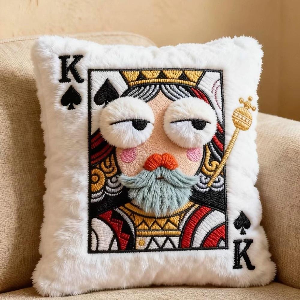 감각적인 포커 트럼프카드 킹 쿠션 쇼파쿠션 침대 안고자는 베개 애착인형 꿀잠 인테리어