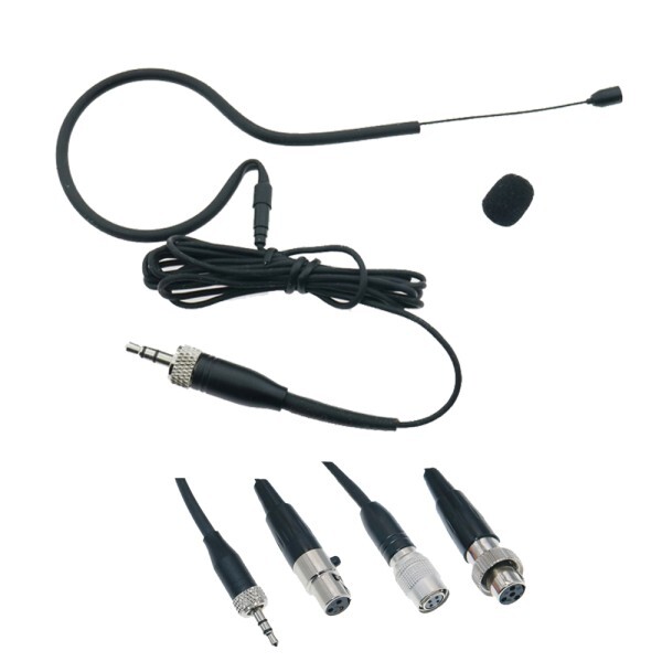 [오늘출발] Shure Sennheiser AKG Samson 4Pin XLR 3.5mm 잭 MiPro BeltPack Sys용 MX153 블랙 행잉 헤드셋 마이크