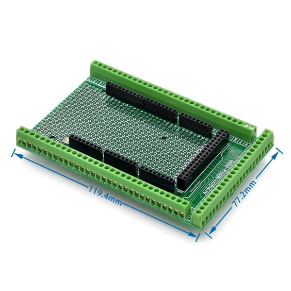 [오늘출발] [호환] Arduino Mega 2560 / R3 용 양면 PCB 프로토 타입 나사 고정 터미널 블록 실드 키트와 호환 가능