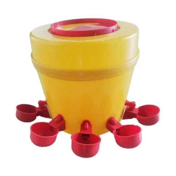 병아리 먹이통 닭 사료통 급 조류 버킷 급식기 모이 5개 물그릇+20kg 물통