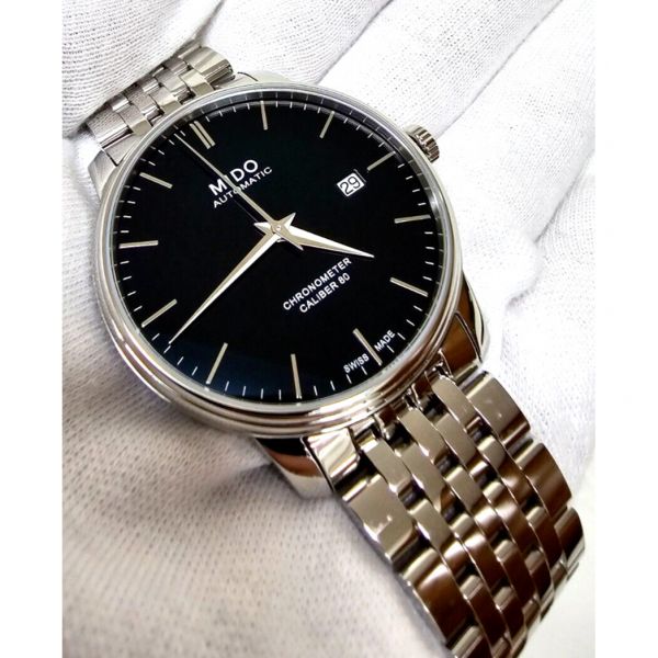 Mido 미도 바론첼리 오토 40mm SS 남성용 시계 M0274081105100 스토어 디스플레이 621095