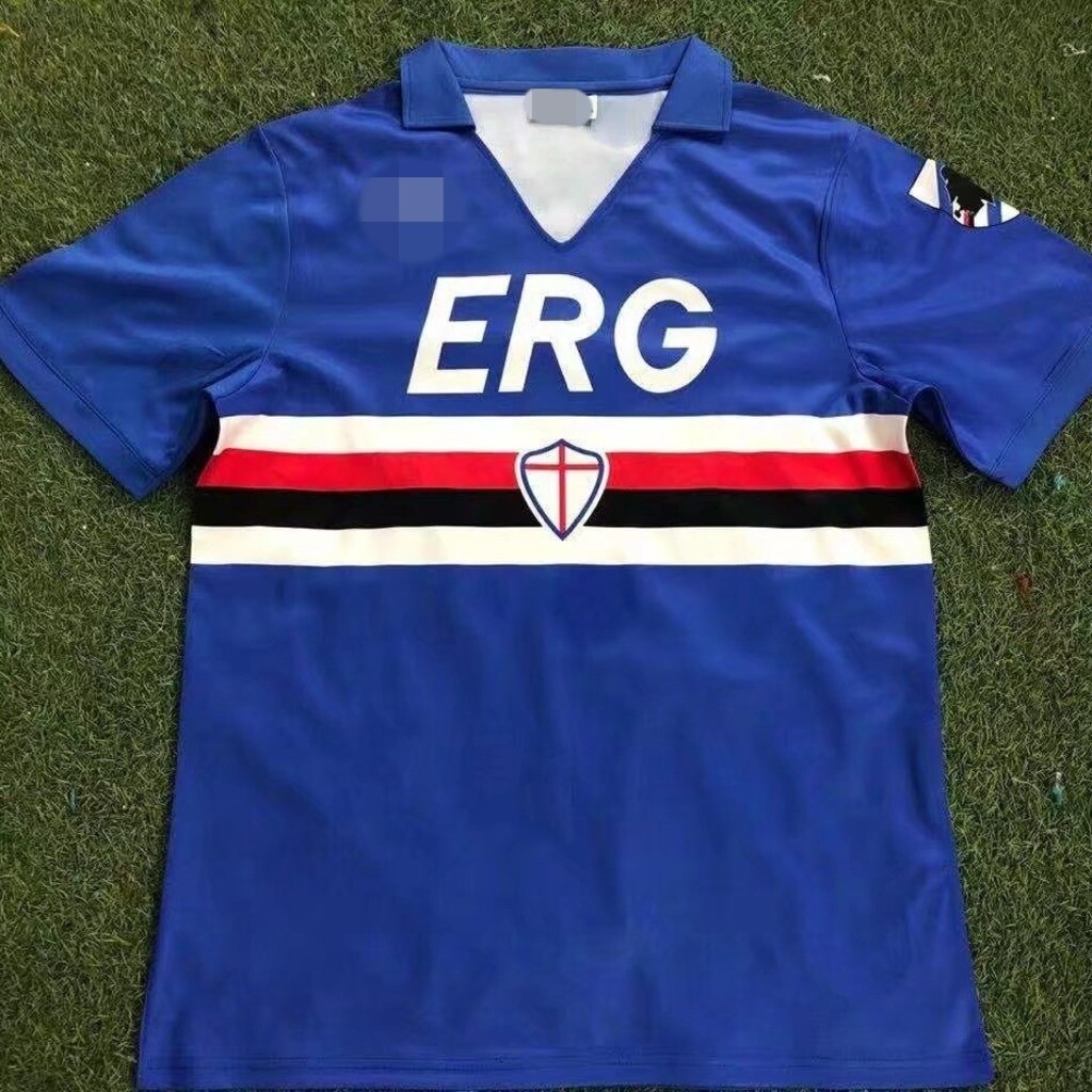 축구 유니폼 레플리카 / 삼프도리아 90-91 UC SMPR / Home / 풋볼 클럽 국가대표 팀 저지 티셔츠 트레이닝