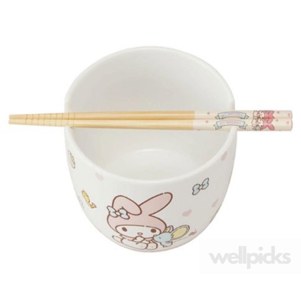 [오늘출발] 굳초이스 마이멜로디 도기 보울 세트 세라믹볼 유아식기세트 캐릭터그릇 마이멜로디그릇세트