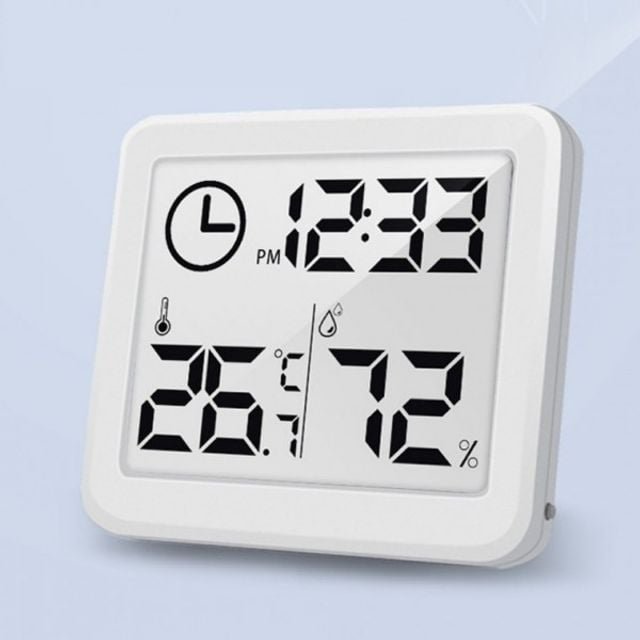 큰 액정 신생아 온습도계 캠핑 아기 차량용 온도기 온 (WFI89LI)