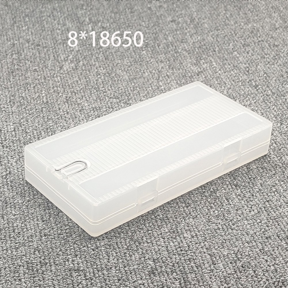 [오늘출발] 18650 배터리 보관함 하드 케이스 홀더 충전식 파워 뱅크 플라스틱 투명 슬롯