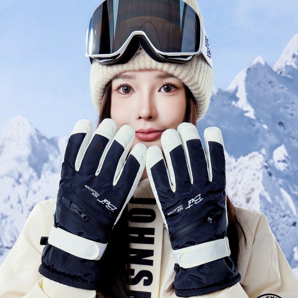 NY20 카드수납가능한 커플 스마트터치 방한 스키 보드 캠핑 장갑