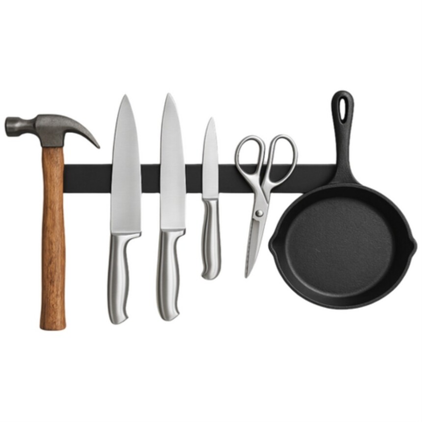 하라스 초강력 수퍼 만능 자석바 다붙여 공구걸이 칼걸이 자석막대 수납 벽걸이