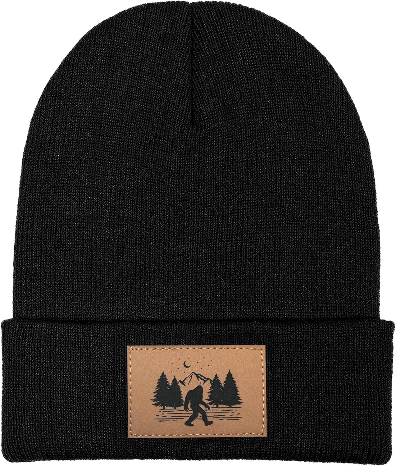 [오늘출발] 남성용 자수 사스콰치 비니 모자 빅풋 아빠용 니트 따뜻한 겨울 선물