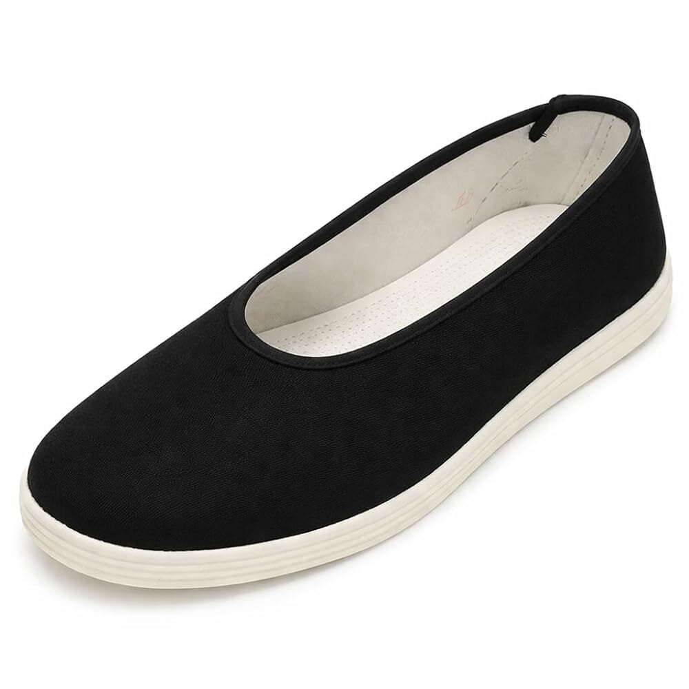 [오늘출발] 라주톰 성인 중국 전통 오래된 베이징 캔버스 신발 통기성 라운드 토 쿵푸 슬립온 무술 면 밑창