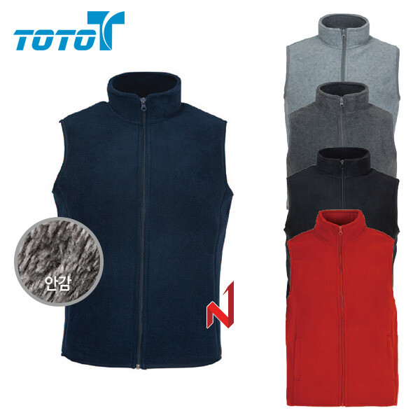 [토토스탠드]토토 토토 조끼 폴라폴리스 본딩 5색상 공용