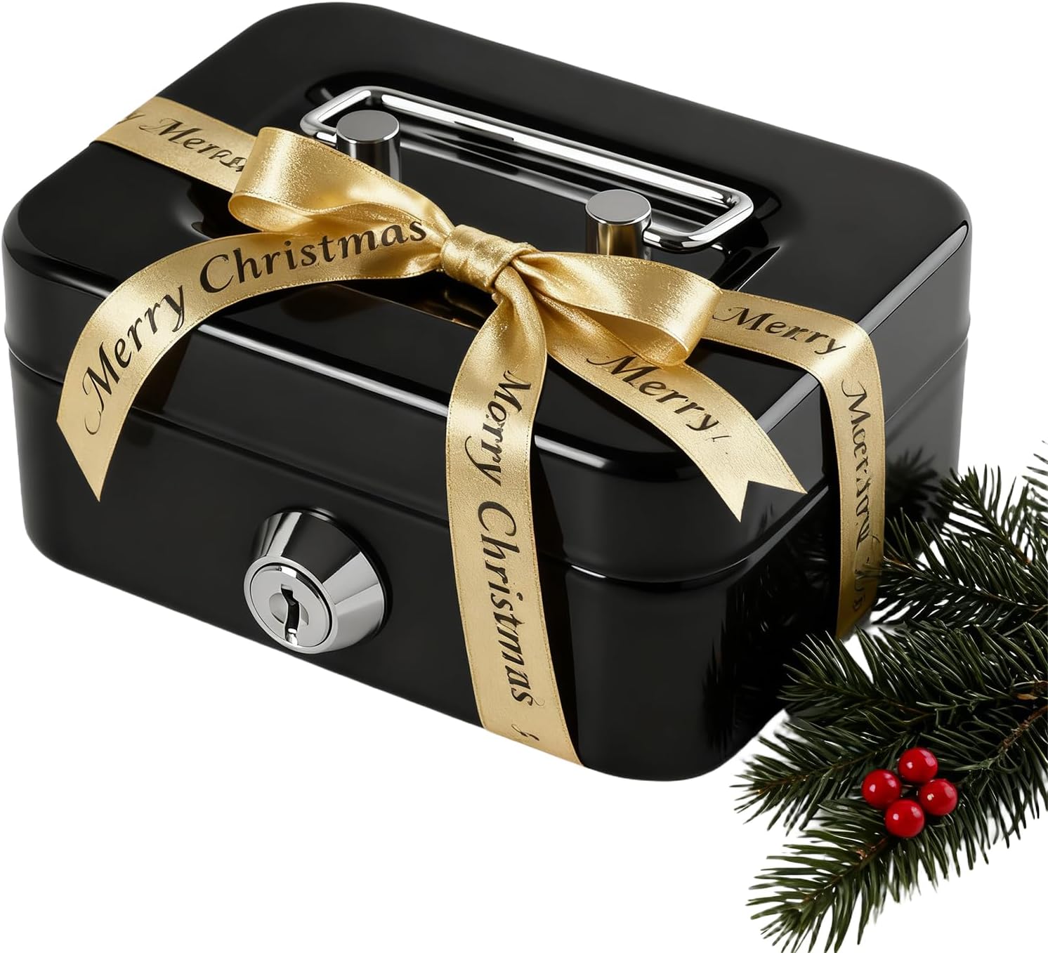 [오늘출발] 잠금 장치가 있는 캐시 박스 작은 귀여운 머니 슬롯 미니 휴대용 카지노