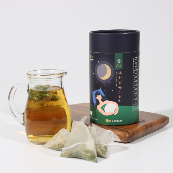 [오늘출발] 흑하랑 굿드림티 15티백/국내산 흑하랑 유기농상추/수면에 좋은 차