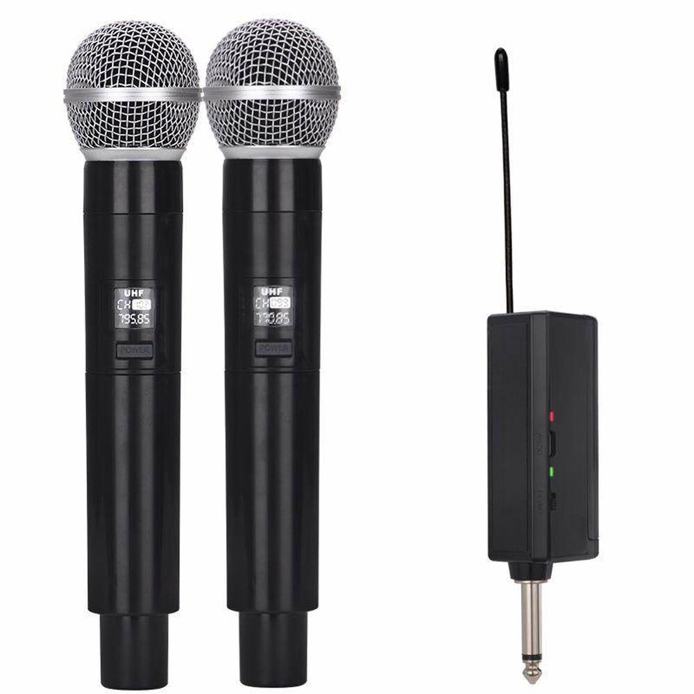 [오늘출발] 4개의 핸드헬드 마이크가 MIC 수신기 교회를 모임 학교 않다 노래 제어 있는 충전하지 바디팩이 차일피일